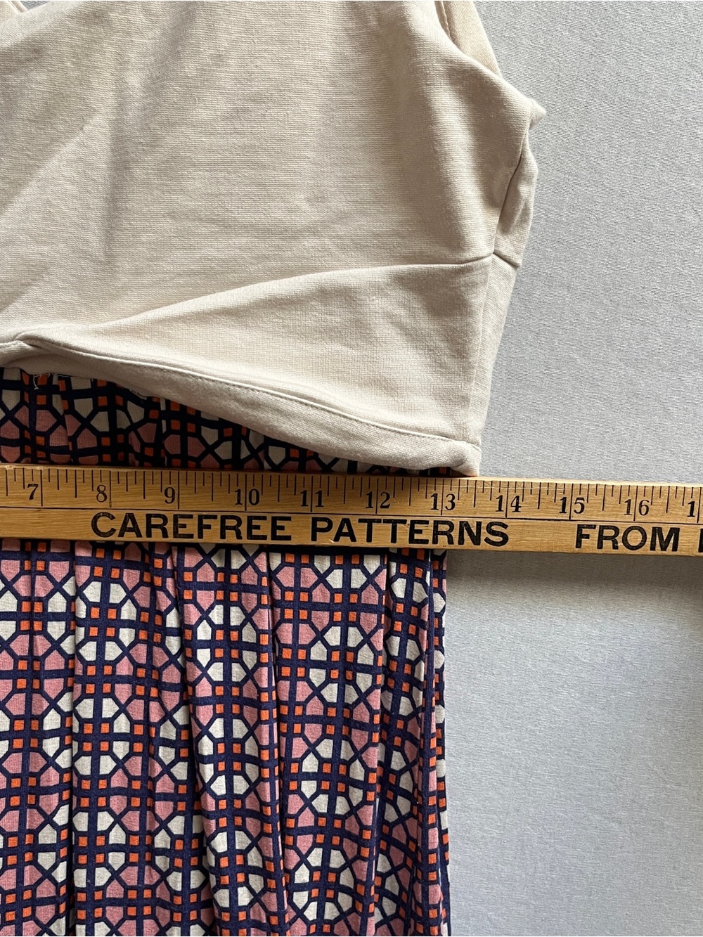 Maeve Anthropologie Geometric Faux Wrap Bodice Maxi Dress Sz S - Picture 8 of 9